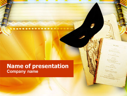 Theatrical Play Presentation Template, Master Slide