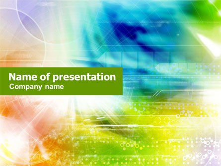 Colorful Technological Collage Presentation Template, Master Slide