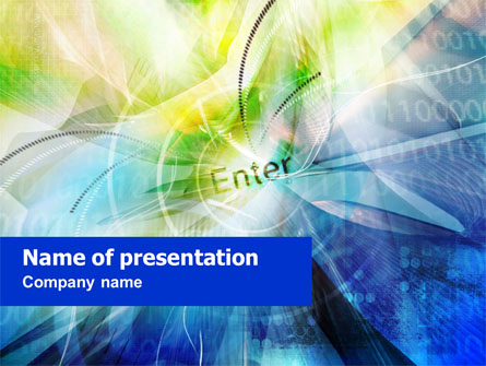 Enter the Technology Presentation Template, Master Slide
