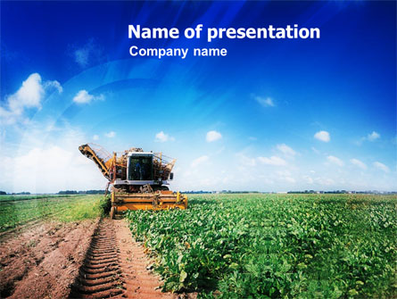 Harvester Presentation Template, Master Slide