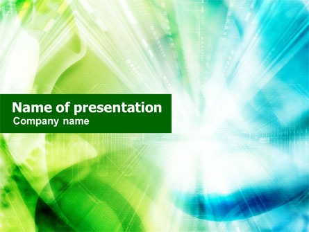 Green-Aqua Light Presentation Template, Master Slide