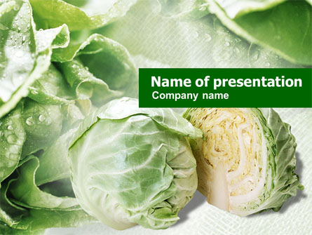 Fresh Cabbage Presentation Template, Master Slide