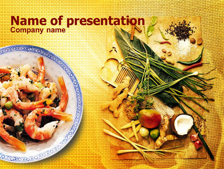 Exotic Ingredients Presentation Template, Master Slide