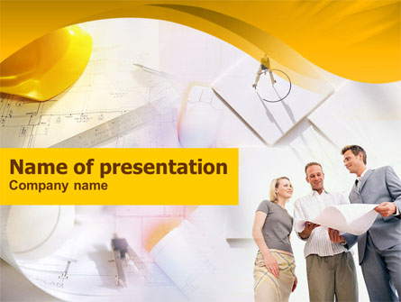 Building Project Discussion Presentation Template, Master Slide