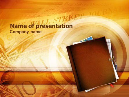 Business Papers And Press Presentation Template, Master Slide