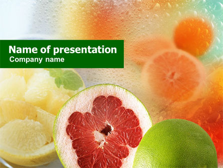 Citrus Fruits Presentation Template, Master Slide