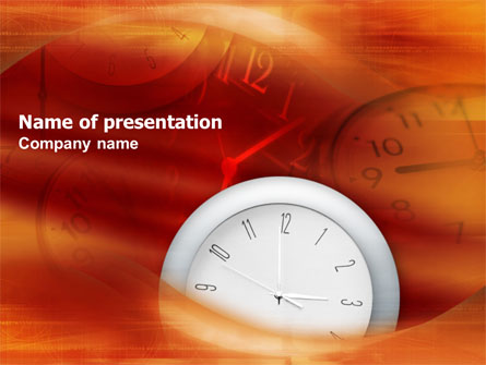 Matter of Time Presentation Template, Master Slide