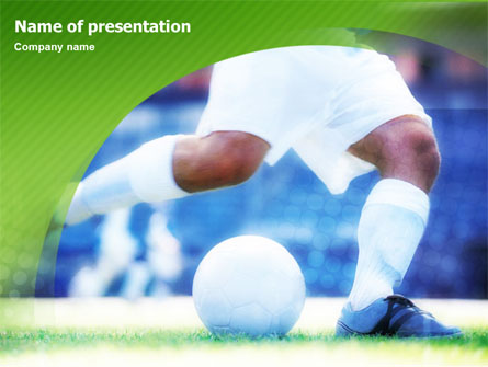 Football Foot Presentation Template, Master Slide