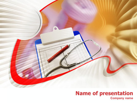 Medical Card Presentation Template, Master Slide