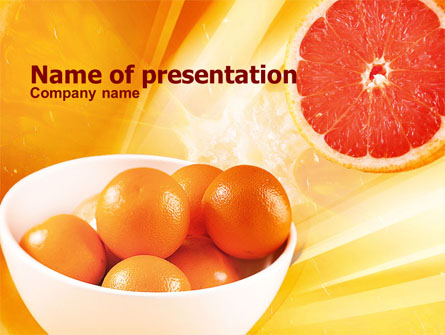 Grapefruit Presentation Template, Master Slide