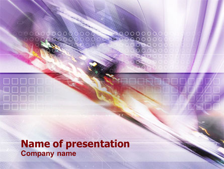 Abstract Race Presentation Template, Master Slide