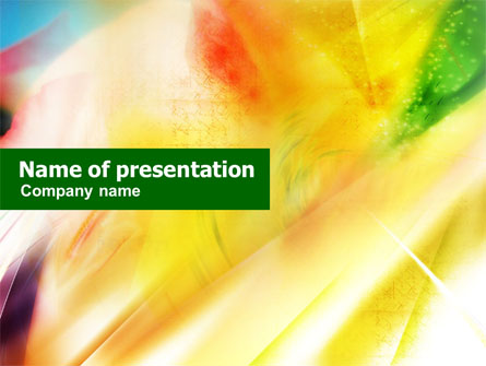 Yellow Expression Presentation Template, Master Slide