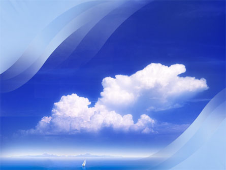 Sea & Cloud Presentation Template, Master Slide
