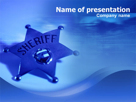 Sheriff Presentation Template, Master Slide
