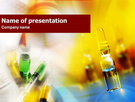 Ampoule & Drug Presentation Template, Master Slide