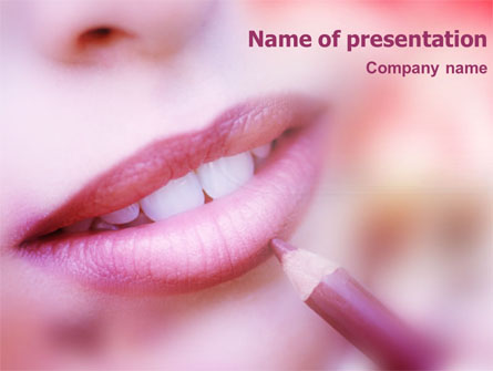 Beautiful Lips Presentation Template, Master Slide