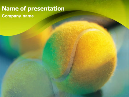 Yellow Tennis Presentation Template, Master Slide