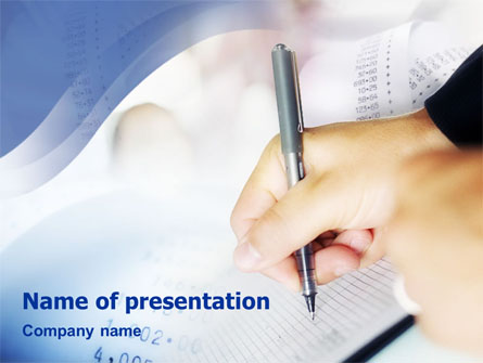 Bookkeeping Presentation Template, Master Slide