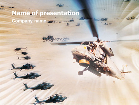 Helicopter Presentation Template, Master Slide