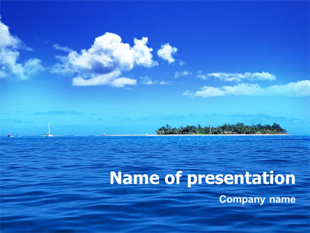 Island in the Sea Presentation Template, Master Slide