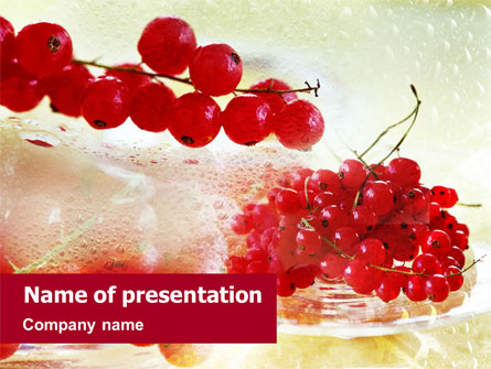 Red Currant Presentation Template, Master Slide
