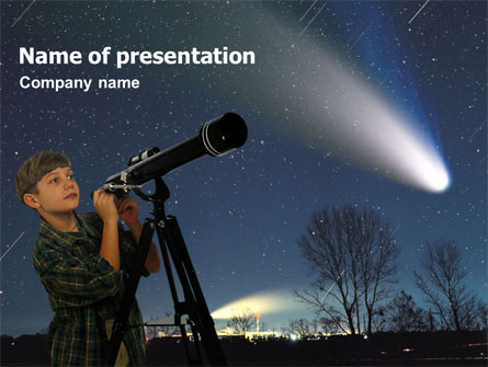 Young Astronomer Presentation Template, Master Slide