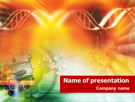 DNA genetics Presentation Template, Master Slide
