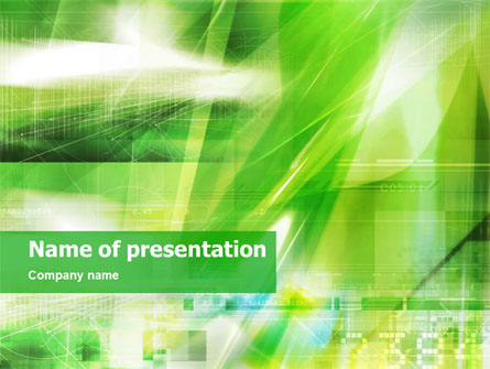 Green Presentation Template, Master Slide