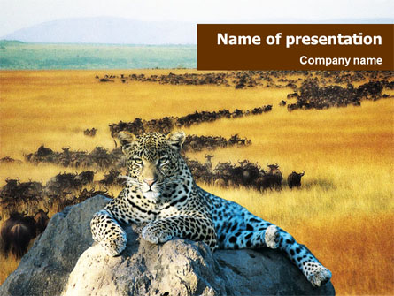Leopard on the Rock Presentation Template, Master Slide
