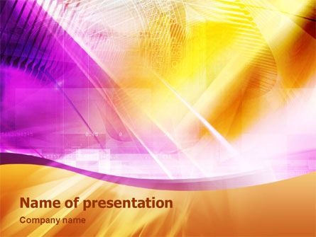 Violet & Yellow Presentation Template, Master Slide