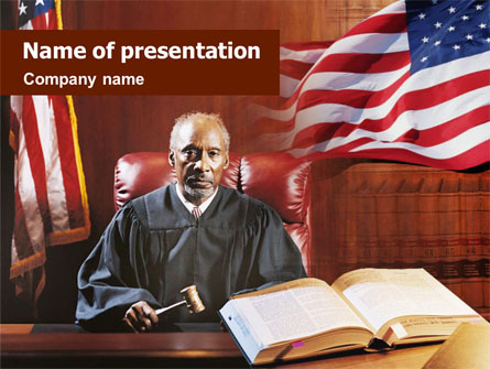 Court and Justice Presentation Template, Master Slide