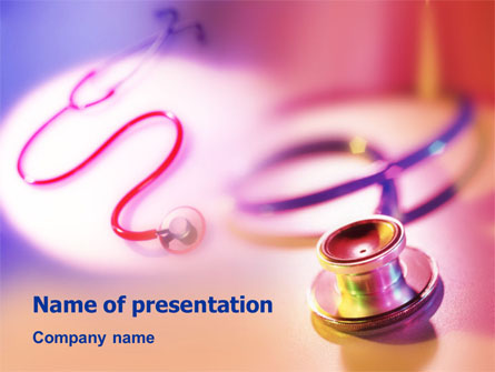 Phonendoscope Medical Presentation Template, Master Slide