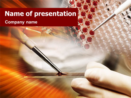 Medical Testing And Analysis Presentation Template, Master Slide