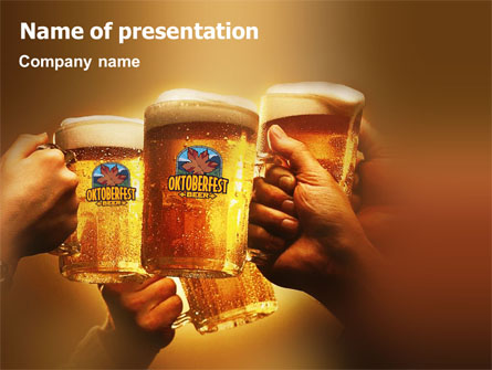 Beer Festivities Presentation Template, Master Slide