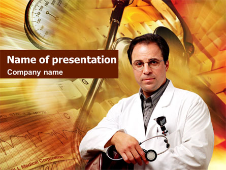 Doctor On A Light Orange Presentation Template, Master Slide