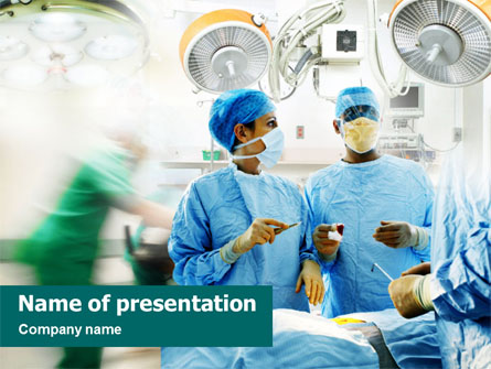 Surgeons Before Surgery Presentation Template, Master Slide