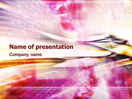 Fascinating Pink Abstract Presentation Template, Master Slide
