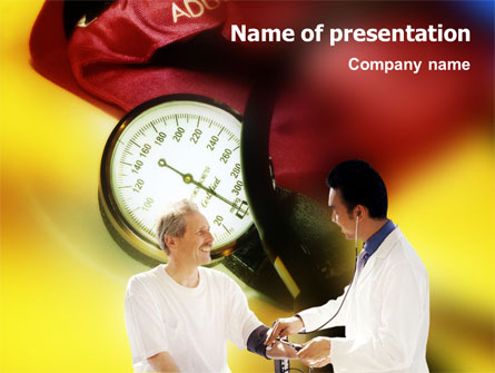Blood Pressure Normalizing Presentation Template, Master Slide
