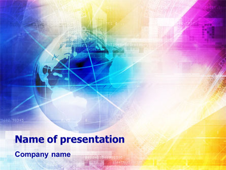 Globe & Industry Presentation Template, Master Slide