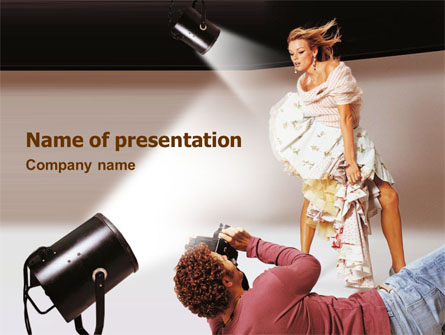 Photo Model Shoot Presentation Template, Master Slide