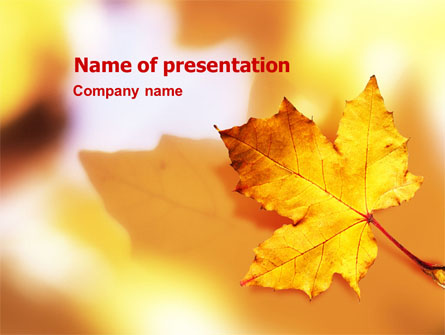 Fall Leaf Presentation Template, Master Slide