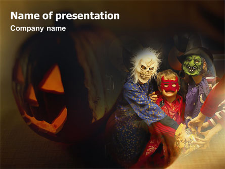 Halloween Costumes Presentation Template, Master Slide