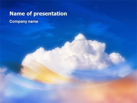Cloud Presentation Template, Master Slide