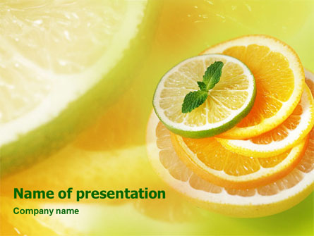 Citrus Presentation Template, Master Slide