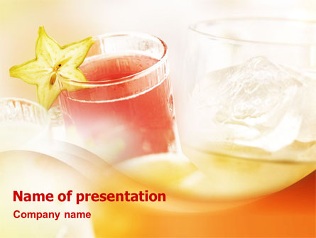 Soft Drinks Presentation Template, Master Slide