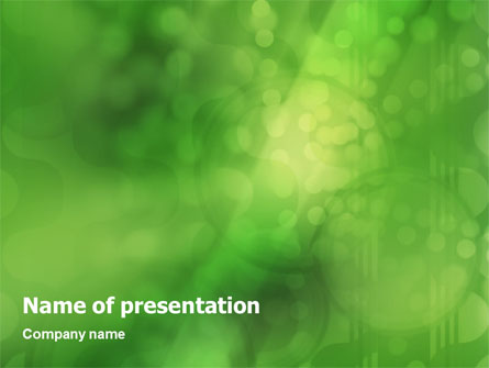 Green Abstract Presentation Template, Master Slide