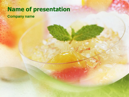 Dessert Presentation Template, Master Slide