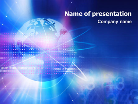 Blue Earth Abstract Presentation Template, Master Slide
