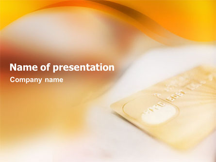 Cash Card Presentation Template, Master Slide
