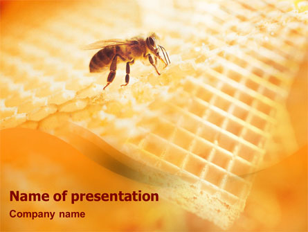 Wafers and Honey Presentation Template, Master Slide